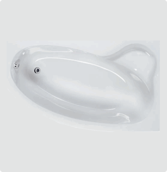 Right Surf bathtub 160×90 cm