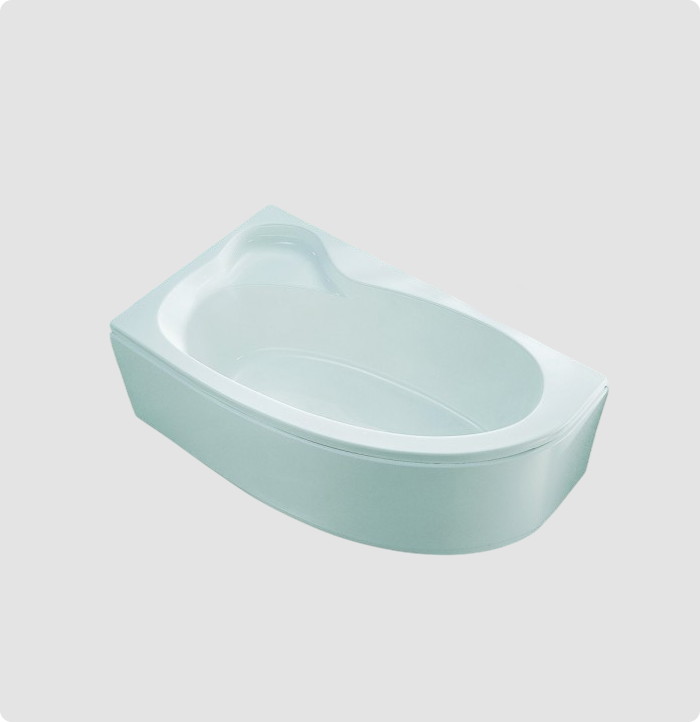 Left Surf bathtub 160×90 cm with panel