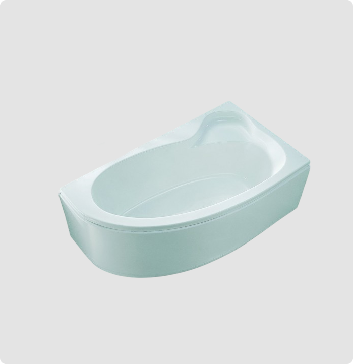 Right Surf bathtub 160×90 cm with panel