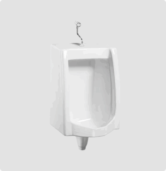 Large urinal with doushe and drain